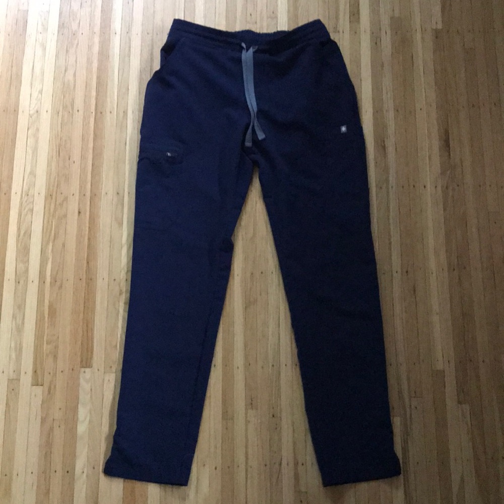 Figs Navy Blue Yola Skinny Scrub Pants